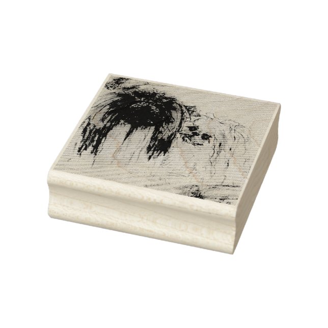 Pekingese Lovers Rubber Stamp (Stamp)