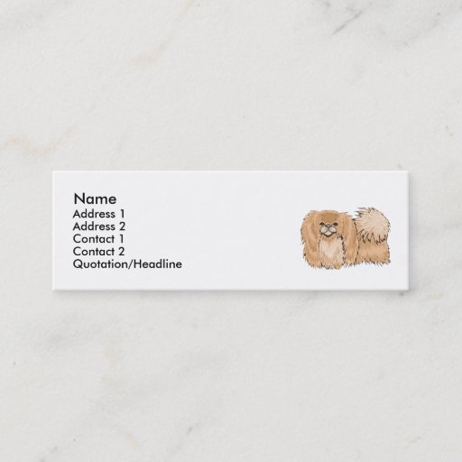 Customizable Pekingese Business Card