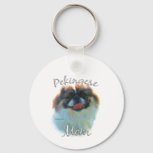 Pekingese Mom 2 Keychain