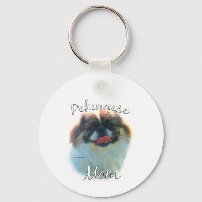 Pekingese Mom 2 Keychain (Front)
