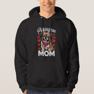 Pekingese Mom, Dog Mama Hoodie