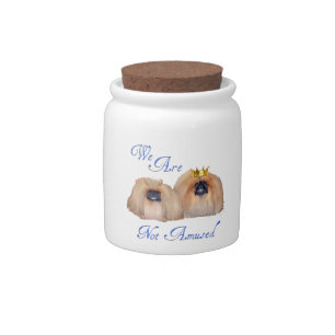 Pekingese Not Amused Candy Jar