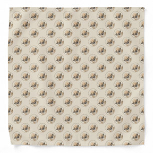 Pekingese Painting - Cute Original Dog Art Bandana