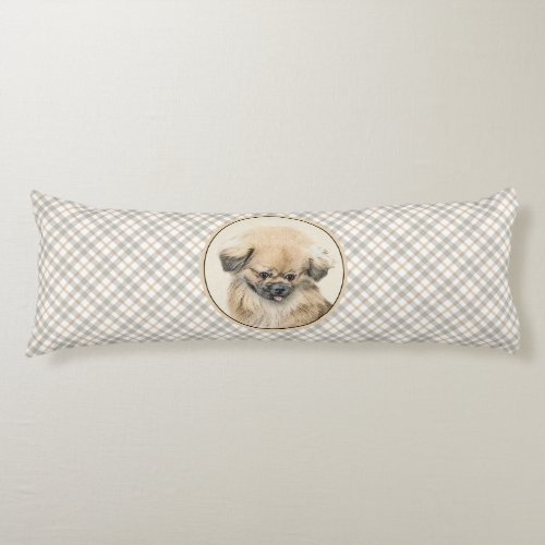Pekingese Painting _ Cute Original Dog Art Body Pillow