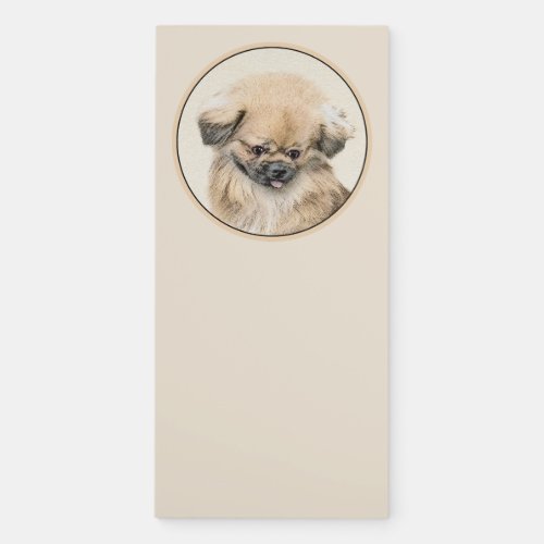 Pekingese Painting _ Cute Original Dog Art Magnetic Notepad