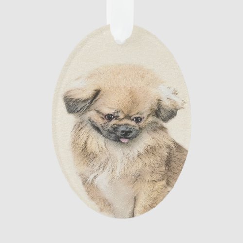 Pekingese Painting _ Cute Original Dog Art Ornament