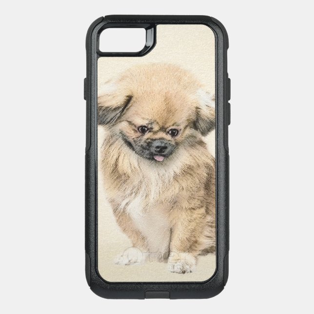 Pekingese Painting - Cute Original Dog Art Otterbox iPhone Case (Back)