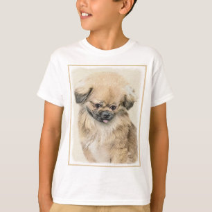 Pekingese Painting - Cute Original Dog Art T-Shirt