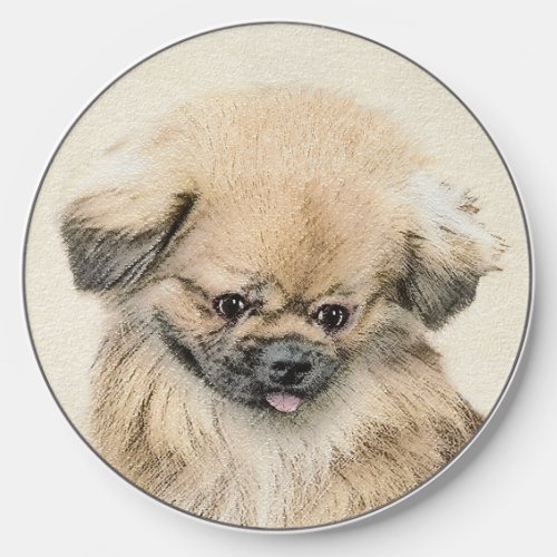 Pekingese Painting _ Cute Original Dog Art Wireless Charger