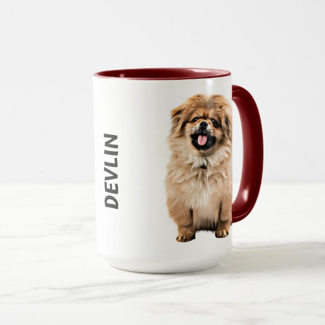 Pekingese Personalized  Mug (Front Right)