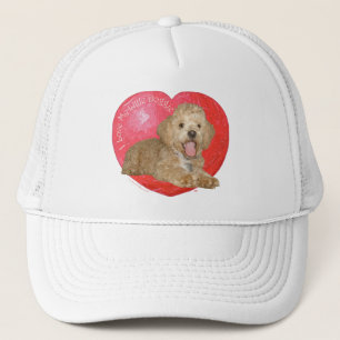 Pekingese / Poodle Mix Valentine's Day Trucker Hat