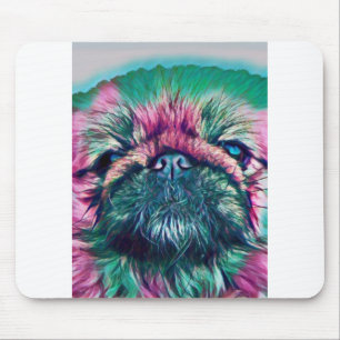 Pekingese Portrait Mouse Pad