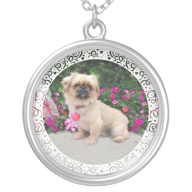 Pekingese Portrait Necklace (Front)