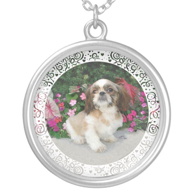 Pekingese Portrait Necklace (Front)