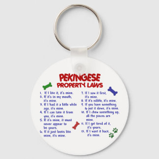 PEKINGESE Property Laws 2 Keychain