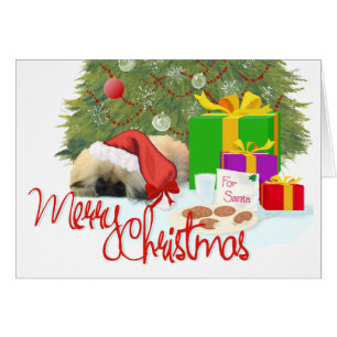 Pekingese Puppy 1st Christmas Cards