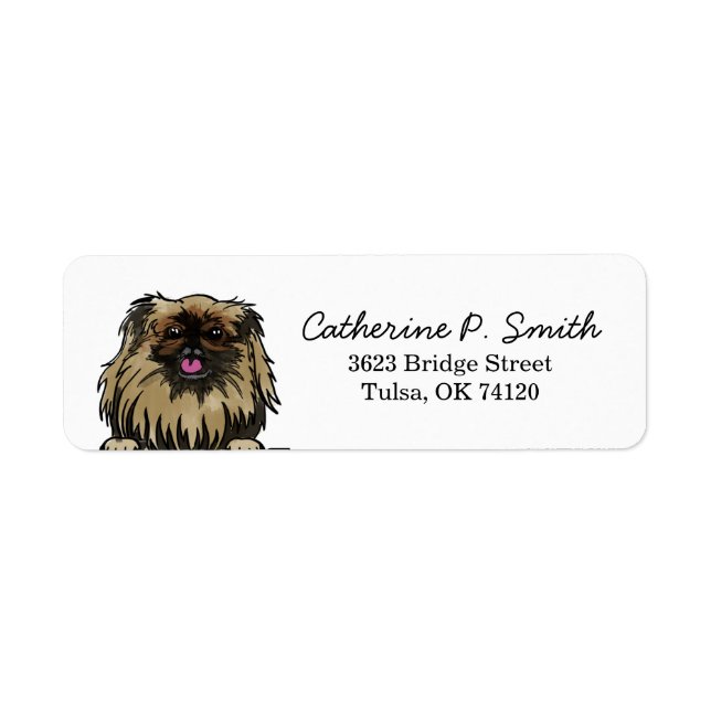 Pekingese Return Address Label (Front)
