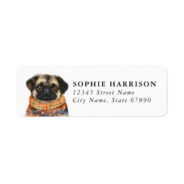 Pekingese Return Address Labels (Front)