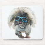 Pekingese Rockstar Mongo Mouse Pad<br><div class="desc">Sitting with Mongo each day at your computer will bring a smile. Mongo with his dogfro and rockstar presence. He made the world a happier place.</div>