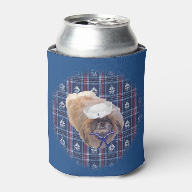 Pekingese Sailor Can Cooler (Can Front)