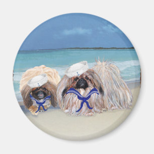 Pekingese Sailors Magnet