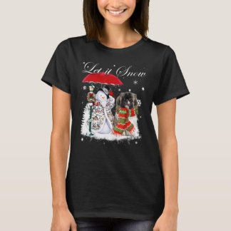Pekingese Santa Dog Christmas Snowman Xmas Pajama T-Shirt
