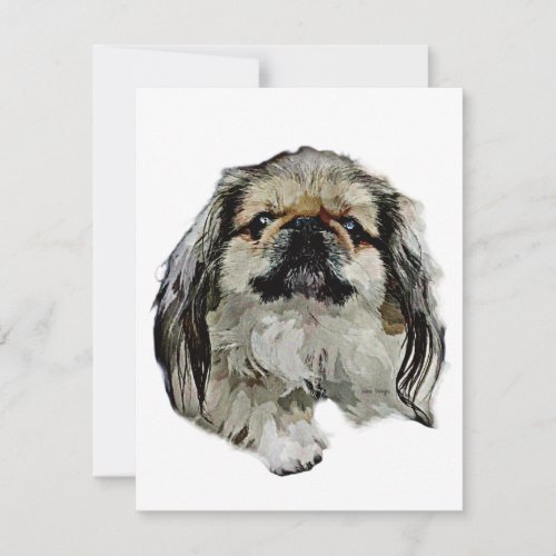 Pekingese Stationery _ blank card