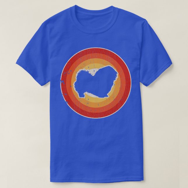 Pekingese Sunset Retro for Men Women Boys Girls Ki T-Shirt (Design Front)