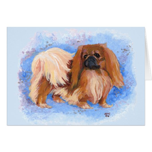 Pekingese True Blue Cards (Front Horizontal)