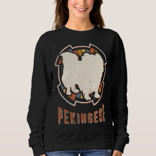 Pekingese Vintage Classic Retro Dog Love Sweatshirt