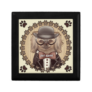 Pekingese wearing glasses gift box