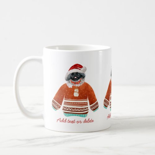 Pekingese Wearing Ugly Sweater Xmas Dog Lover Coffee Mug