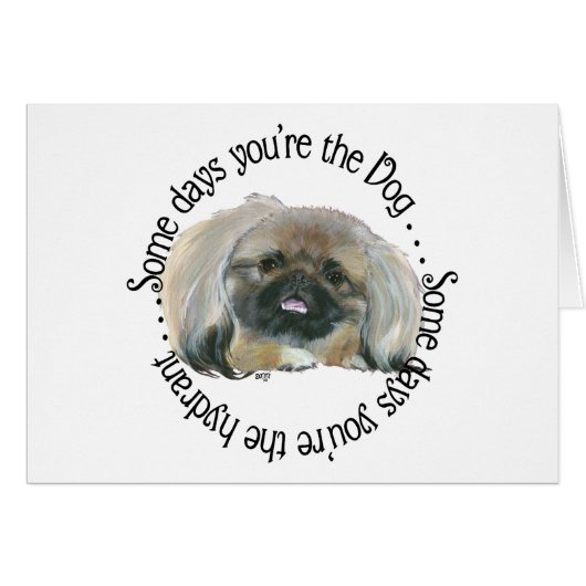 Pekingese Wisdom - Some days . . . Cards (Front Horizontal)