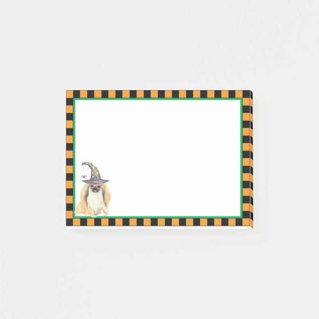 Pekingese Witch Post-it Notes (Front)