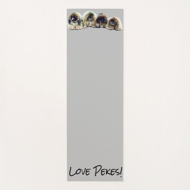 Pekingese Yoga Mat- Pekes and Peke-Ends! Yoga Mat (Front)
