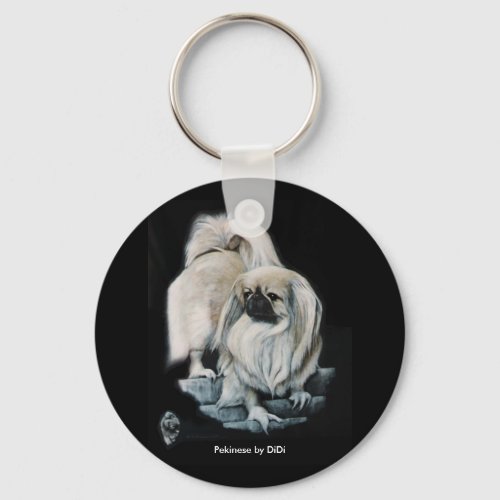 Pekingnese Pekinese by DiDi Keychain