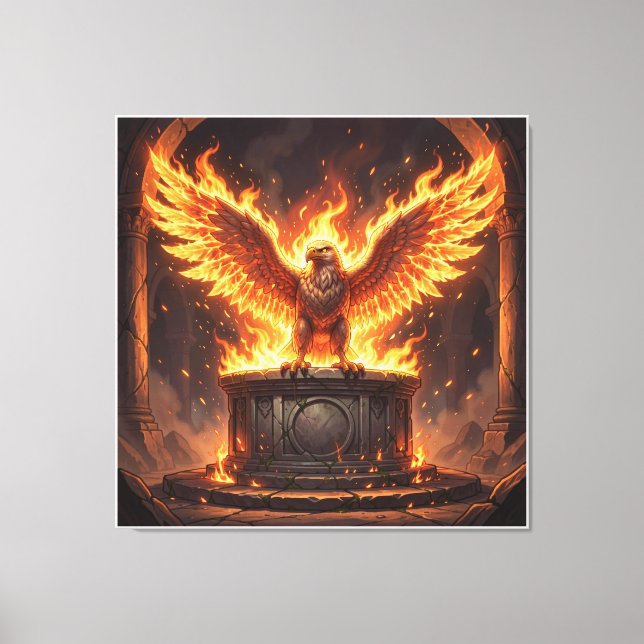 Pelasgian Altar of the Flaming Eagle 0 Canvas Print (Front)