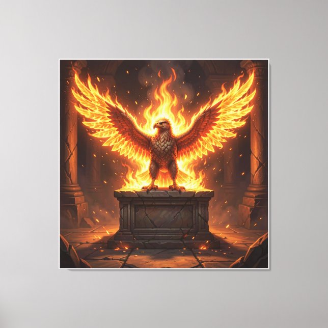 Pelasgian Altar of the Flaming Eagle IV Canvas Print (Front)