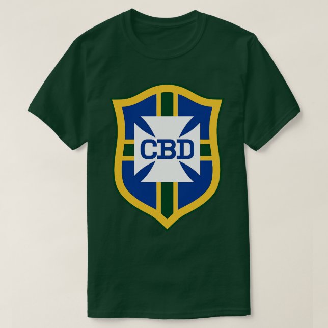 Pele Brasil 1970 CBD Jersey FrontBack Print T-Shirt (Design Front)