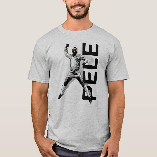 Pele Brazilian Footballer Tribute T-Shirt (Front)