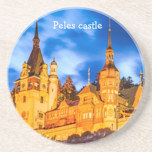 Peles castle drink coaster (Front)