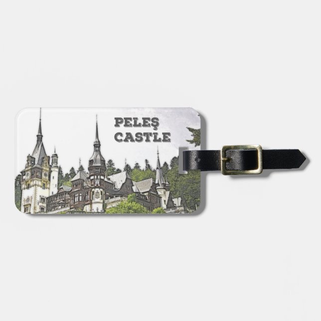 Peles Castle, Romania Luggage Tag (Front Horizontal)