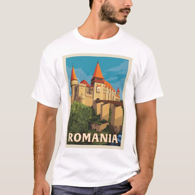 Peles Castle Romania T-Shirt (Front)