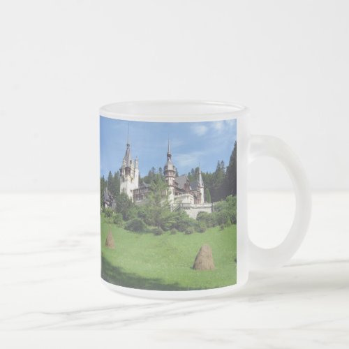 Peles_castle SCENIC WONDERS PELES CASTLES ARCHITEC Frosted Glass Coffee Mug