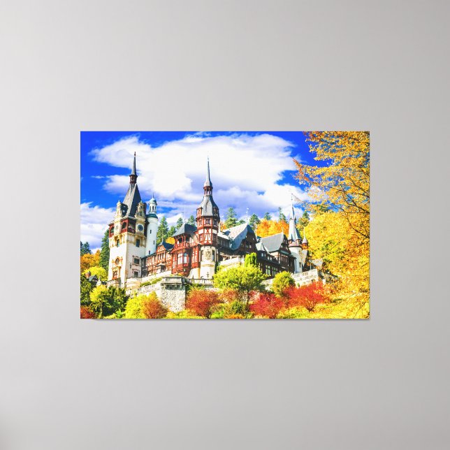 Peles castle Sinaia Canvas Print (Front)
