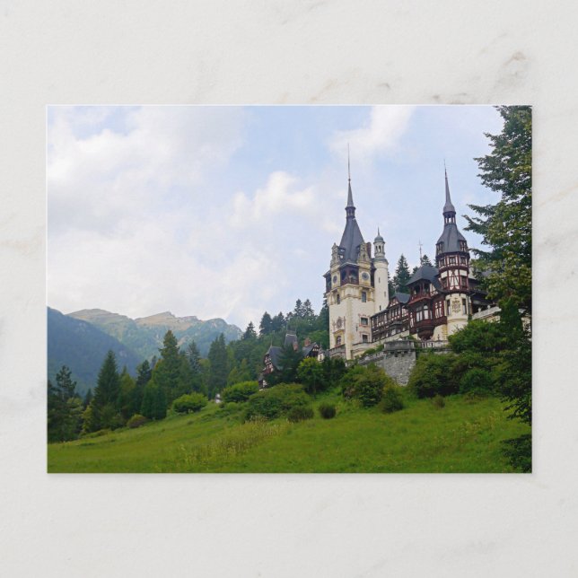 Peleș Castle, Transylvania, România Postcard (Front)