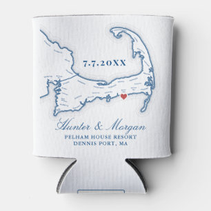 Pelham House Resort Wedding Favor Cape Cod Can Cooler