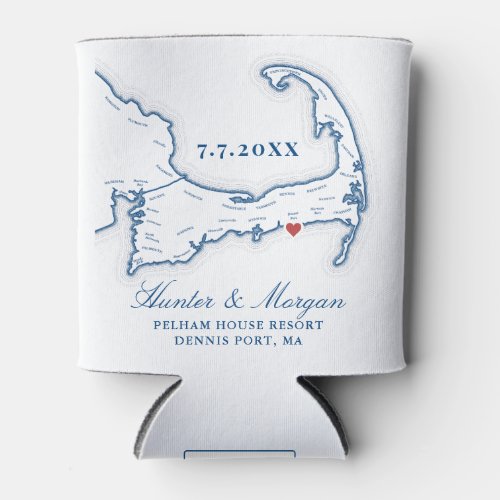 Pelham House Resort Wedding Favor Cape Cod Can Cooler