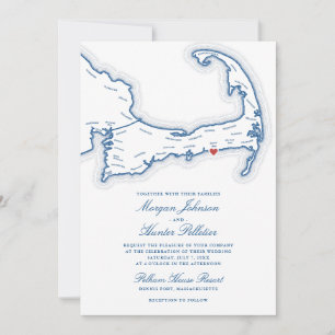 Pelham House Resort Wedding Invitation Cape Cod