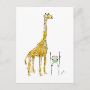Pelham & the Giraffe Postcard